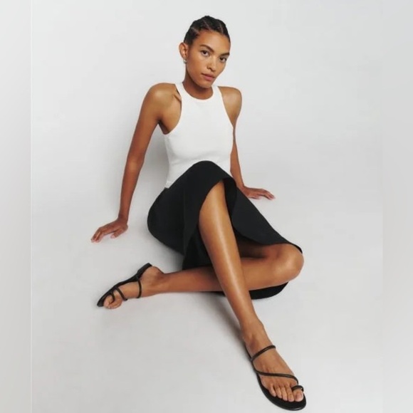 Reformation Ludo Toe Ring Strappy Flat Sandal - Picture 1 of 4